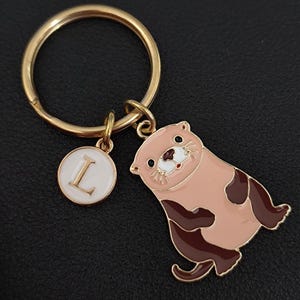Personalisierte Otter Schlüsselbund Geschenk für Mädchen