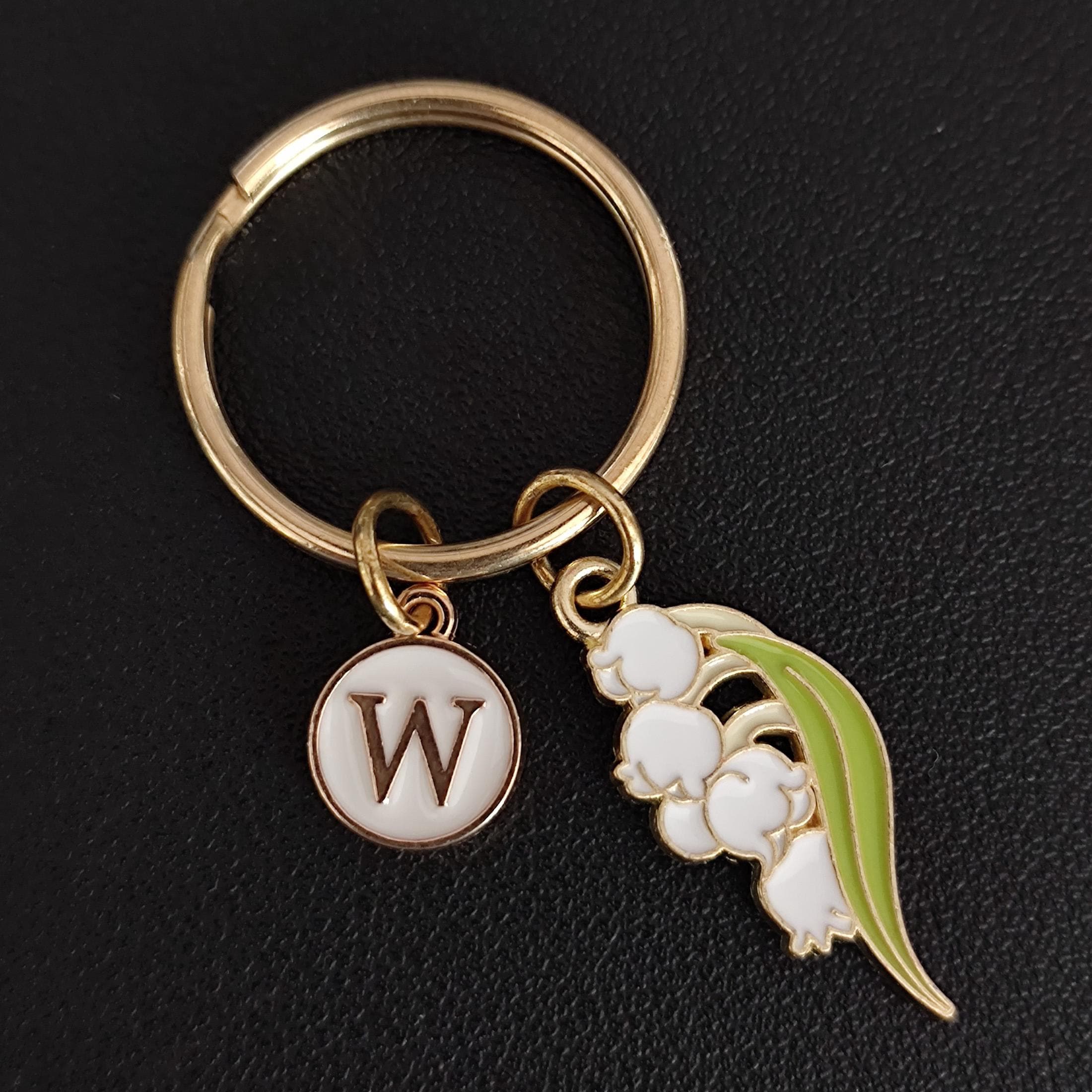 Lily of the Valley Keychain Gift for Woman - Etsy Norway