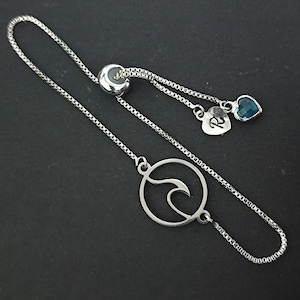 Sea Wave Bracelet Personalized Gift For Girl