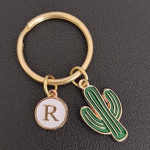 Cactus Keychain Personalized Gift For Girl