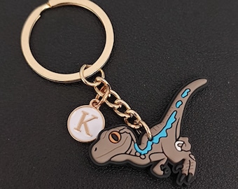 Personalized Dinosaur Keychain PVC Rubber