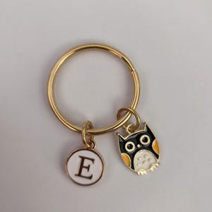 Personalized Owl Keychain Gift For Girl