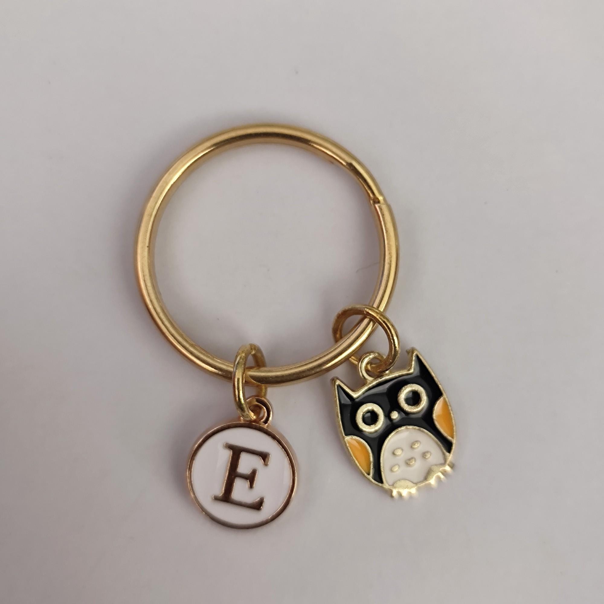 Personalized Owl Keychain Gift For Girl