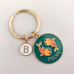 Personalized Zodiac Keychain Gift For Girl