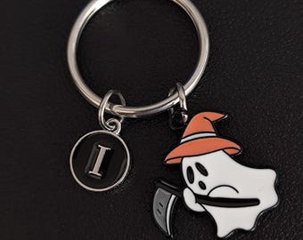 Grim Reaper Keychain: Personalized Halloween Keyring