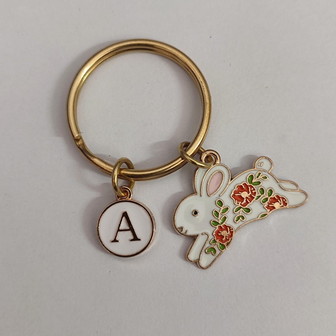Running Rabbit Keychain Gift for Girl - Etsy