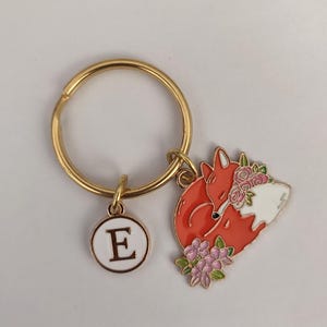 Chaveiro de raposa personalizado presente para menina