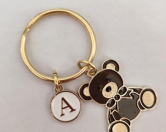 Personalized Teddy Bear Keychain Gift For Girls