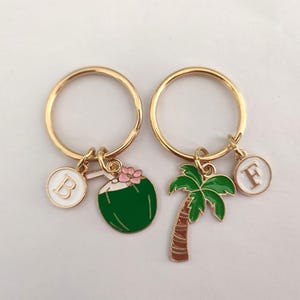 Personalized Coconut Tree Keychain Gift For Lover