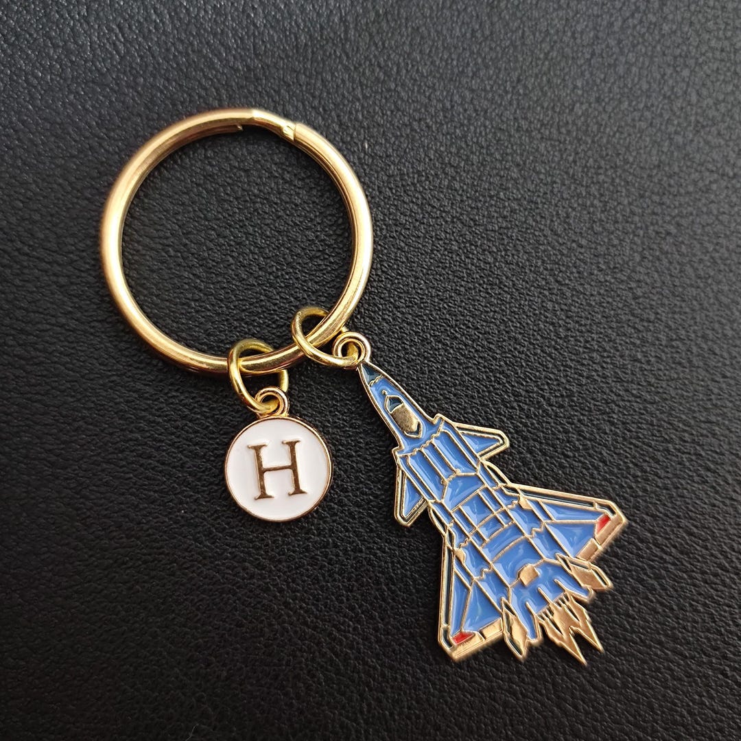 Aircraft Keychain - Personalized Air Force Keyring - Etsy