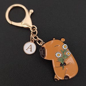 Personalized Capybara Dual-Purpose Bag Charm Or Pin