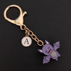 Personalized Bat Dual-Purpose Bag Charm Or Pin
