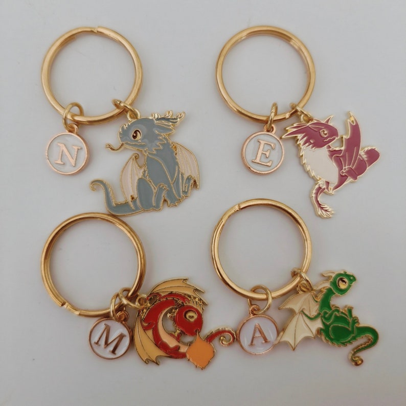 Personalized Magic Dragon Keychain Gift Etsy UK