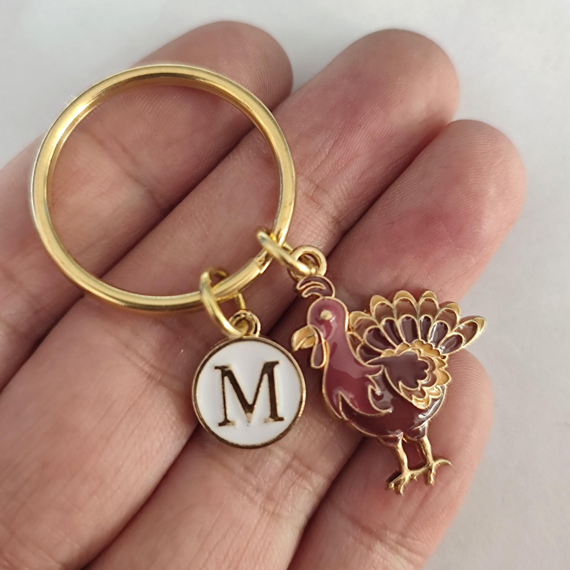 Cadeau Personnalisé Porte-clés Dinde Pour Fermier - France