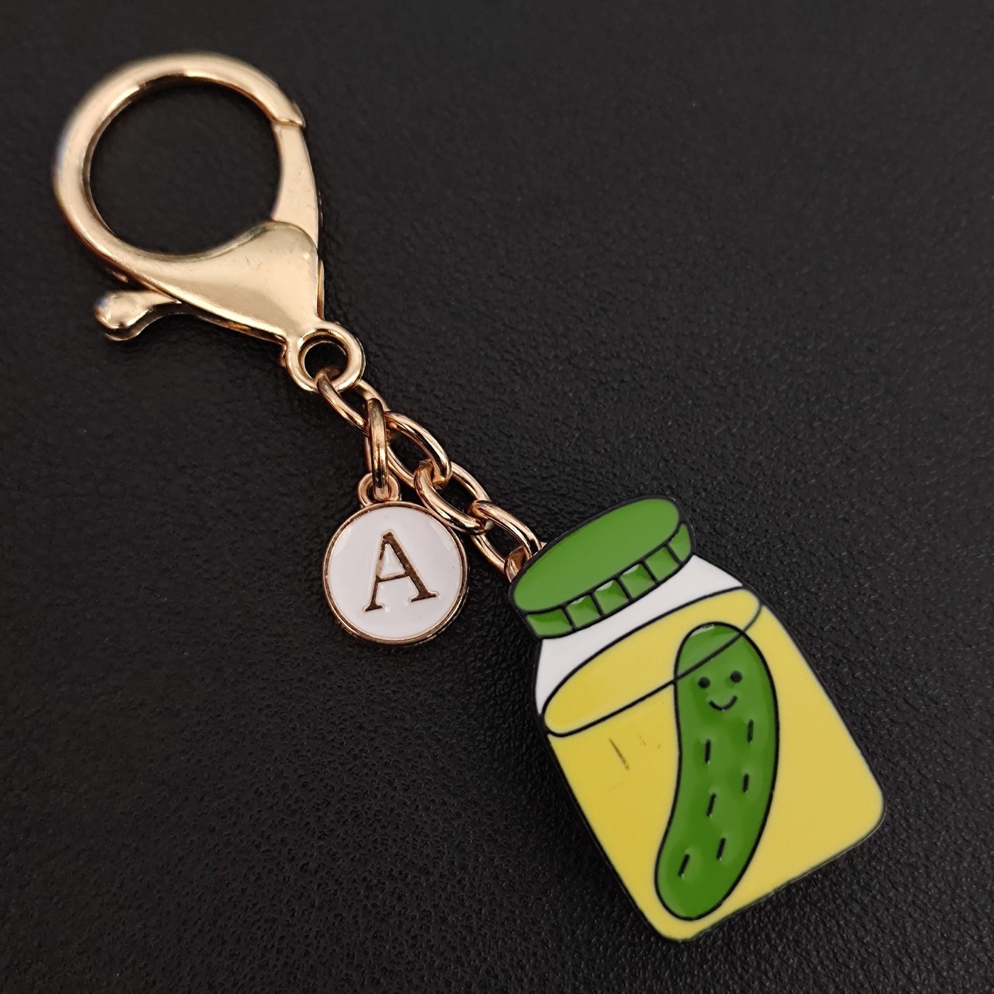 Personalized Pickles Dual-Purpose Bag Charm Or Pin