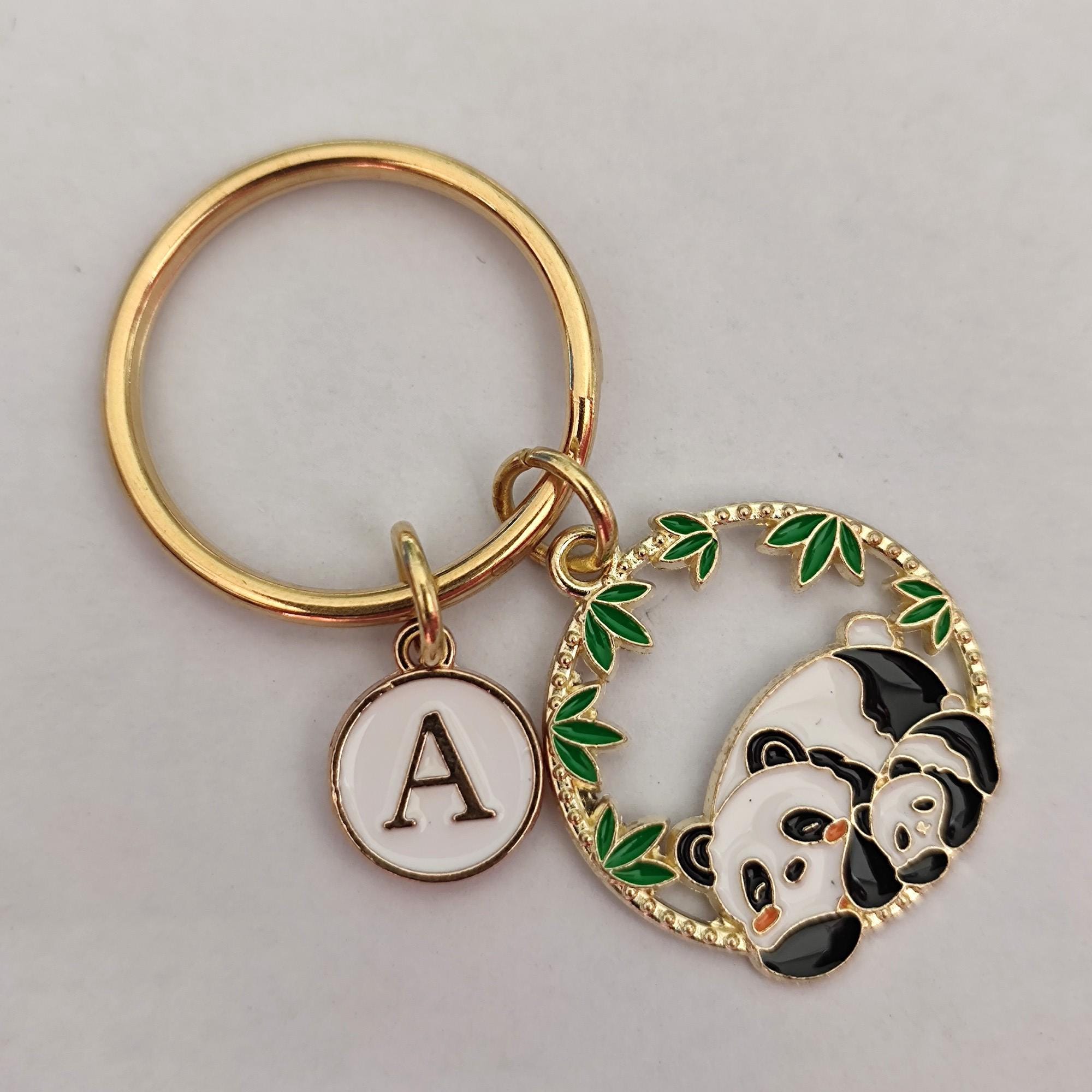 Mama Panda Keychain - Personalized Giant Panda Keyring - Etsy