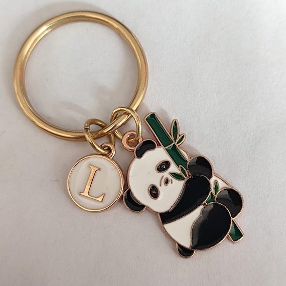 Personalized Panda Keychain Gift For Boy Girl