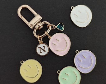 Personalized Smiley Face Keychain For Girls