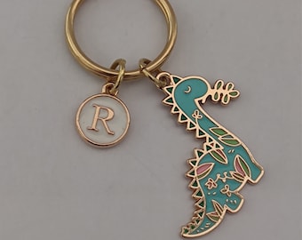 Personalized Dinosaur Keychain Gift For Dino Lover