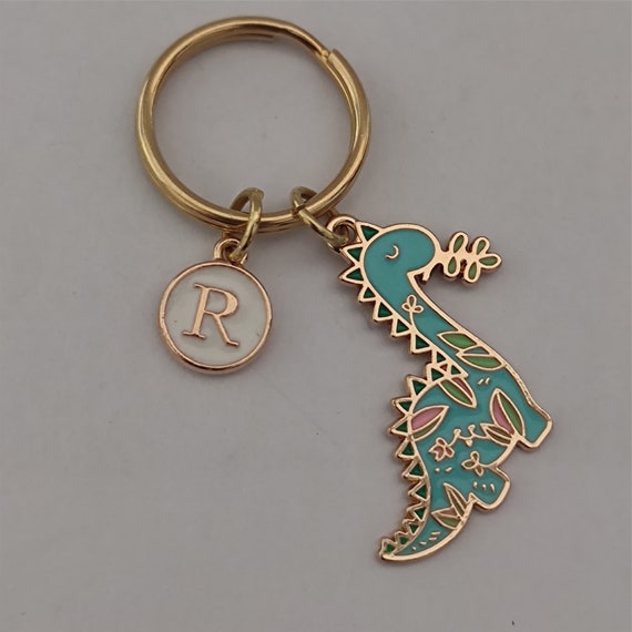 Personalized Dinosaur Keychain Gift For Dino Lover