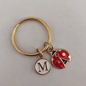 Cadeau personnalisé porte-clés coccinelle pour fille