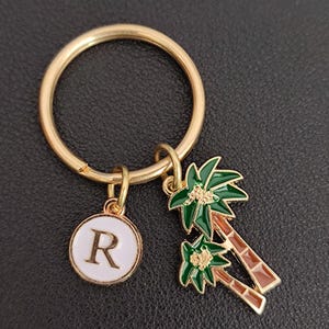 Coconut Tree Keychain Personalized Gift For Boy Girl