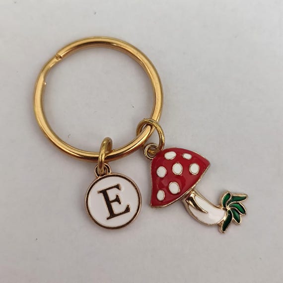 Personalized Mushroom Keychain Gift For Girl