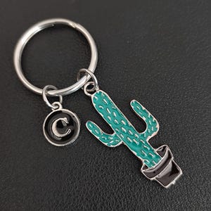 Cactus Keychain Personalized Gift For Boy