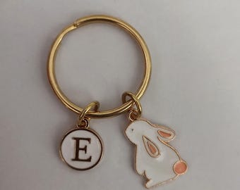 Rabbit Keychain Personalized Gift For Girl