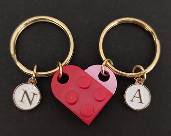 Love Heart Keychain Made From Brick