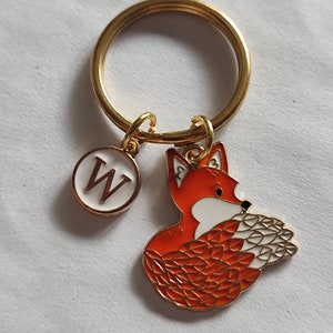 Cadeau personnalisé de porte-clés Fox pour les filles