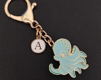 Oktopus Taschenanhänger - Personalisierter Zweizweck Pin