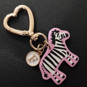 Personalized Zebra Bag Tag Gift For Girl