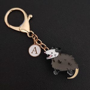 Personalized Possum Dual-Purpose Bag Charm Or Pin