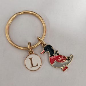 Personalized Duck Keychain Gift For Duck Lover