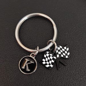 Personalized Racing Flag Keychain For Race Day Outfit