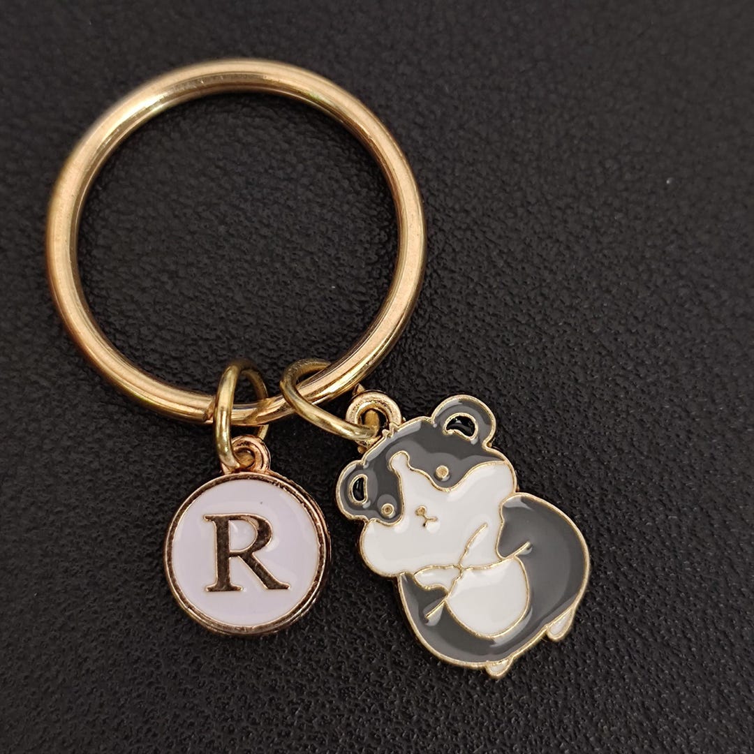Hamster Keychain Personalized Gift for Girl - Etsy