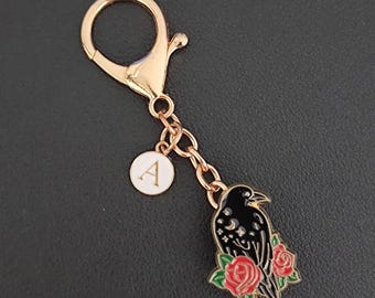 Krähe Taschenanhänger: Vogel - Anstecker