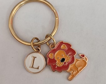Personalized Lion Keychain Gift For Lion Lover