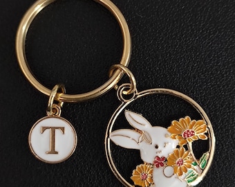 Rabbit Keychain Personalized Gift For Girls