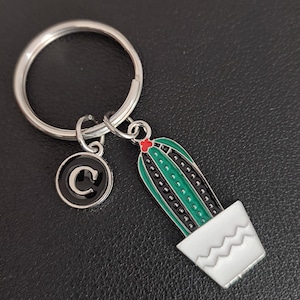 Cactus Keychain Personalized Gift For Man
