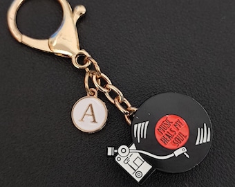 Music Disc Bag Charm - Dual-Purpose Musical Pin