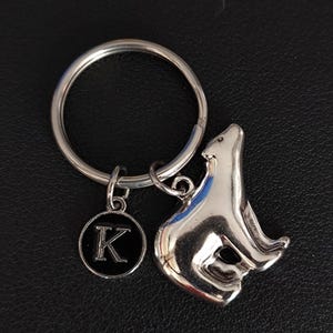 Personalized Polar Bear Keychain Gift For Man