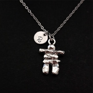 Personalized Inukshuk Necklace Gift For Canadian