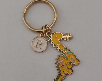 Personalized Dinosaur Keychain Gift For Dino Lover