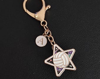 Volleyball Bag Charm - Dual-Purpose Sports Pin