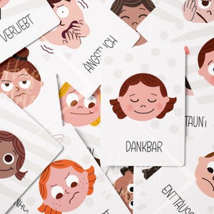 HappyArts® emotionele kaarten voor kinderen DIN A6 | 24 motieven 12 kaartentas en standaard | Flashcards Aanmoediging Mindfulness Zelfliefde