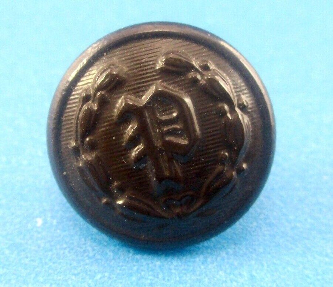 1800s Antique Police Service Uniform Coat Metal Button 5/8 Scovill ...