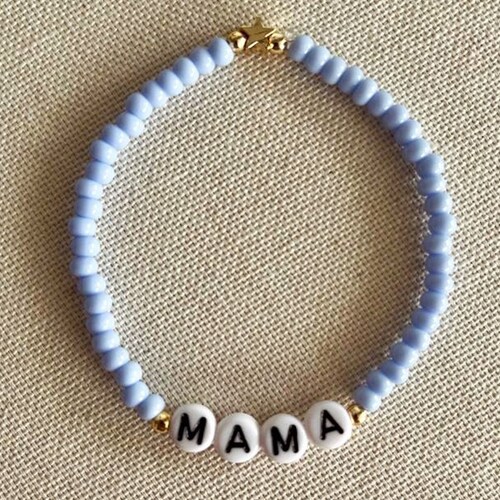 Personalised Name Bead Bracelet Beaded Bracelet Beaded Name Etsy UK