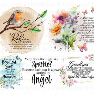 Memorial clipart PNG sublimatiebestanden, Memorial PNG, sublimatie graphics, afdrukbare transfers, In Loving Memory bundel - BZ016